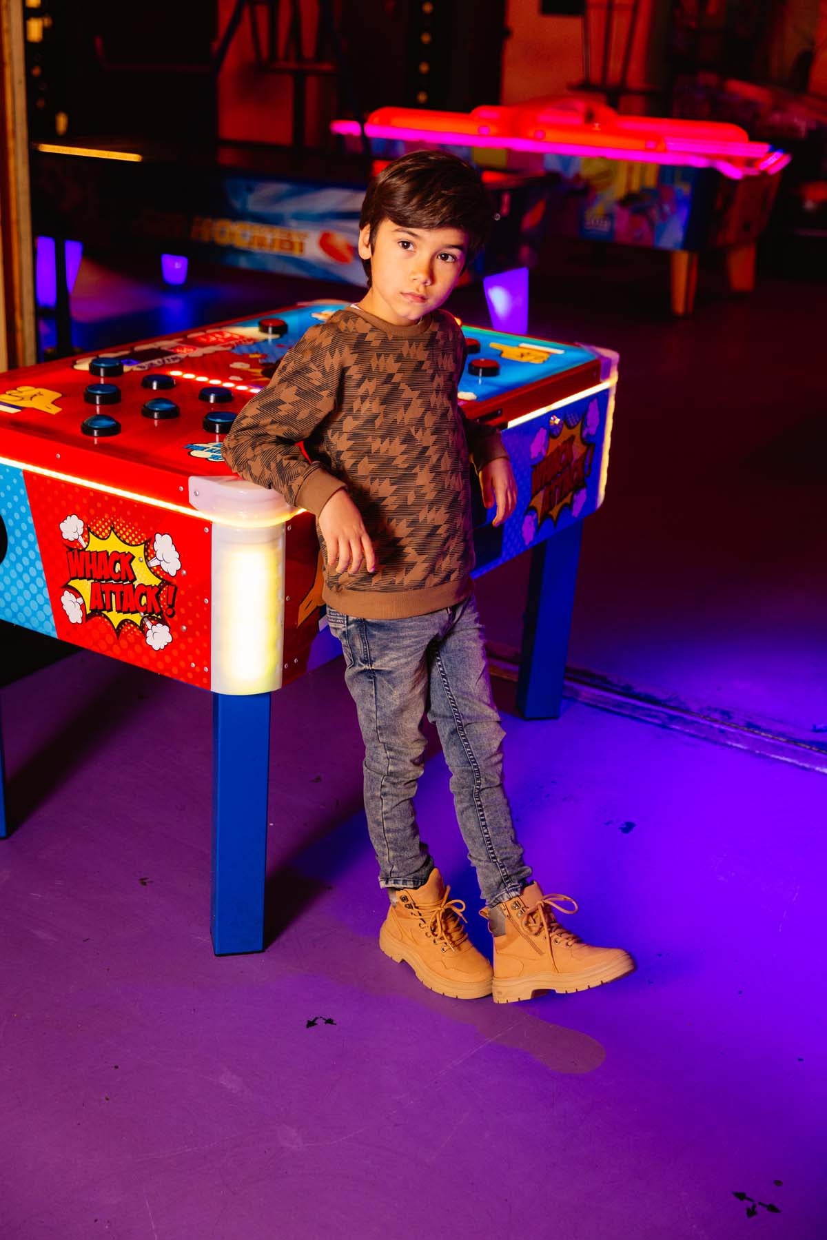 PULLOVER | AOP Brown Graphic