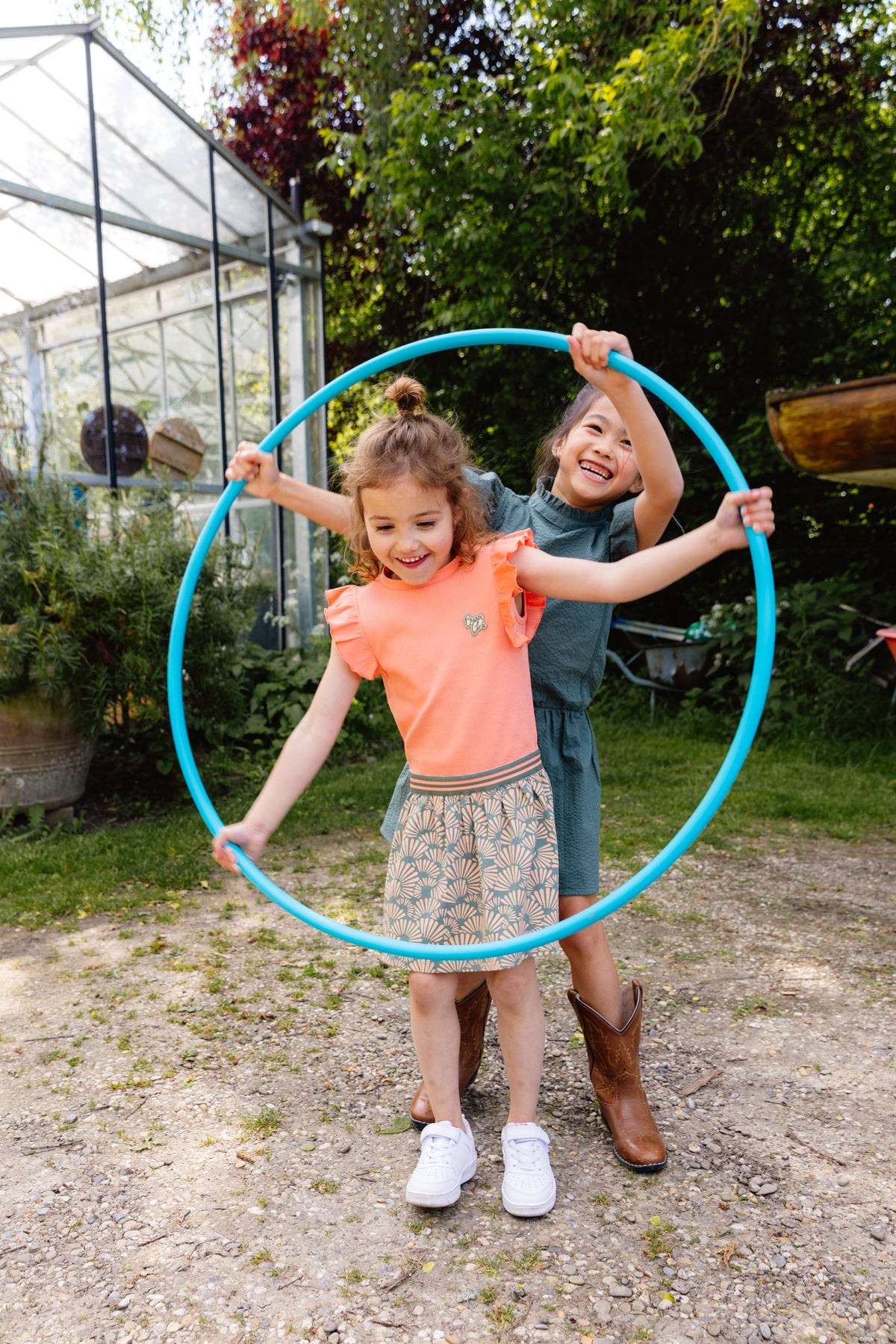 Jurk | AOP Groene Grafische afbeelding