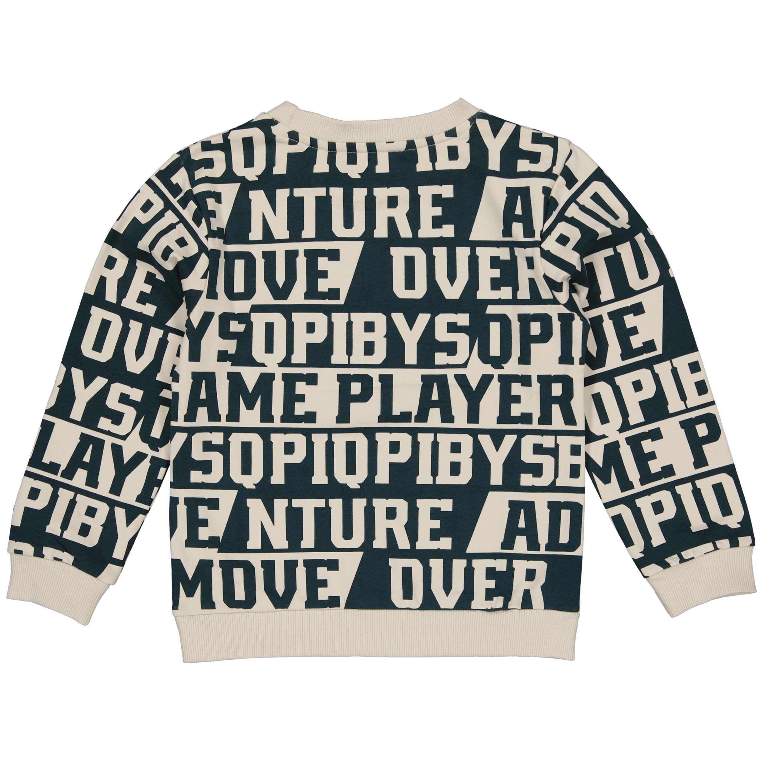 SWEATERS | AOP Bottle Green Text