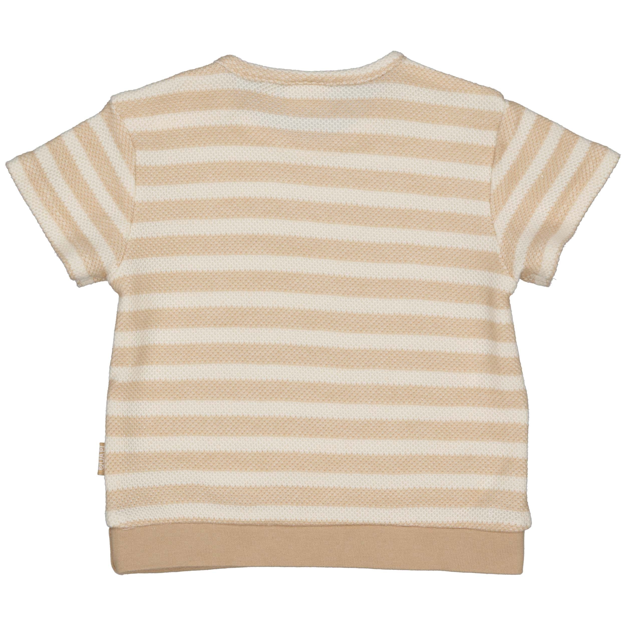 Shirt Beige gestreept | AOP Sand Stripe
