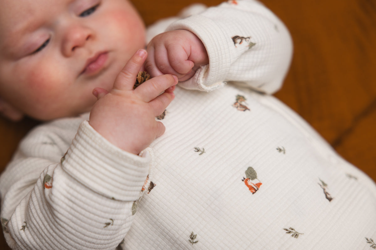 Playsuit met dierenprint | AOP Green Sketch