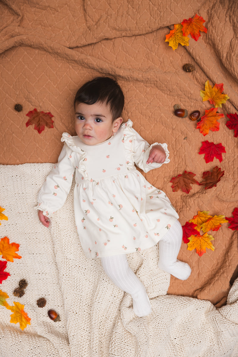 Jurk créme | AOP Cream Forms