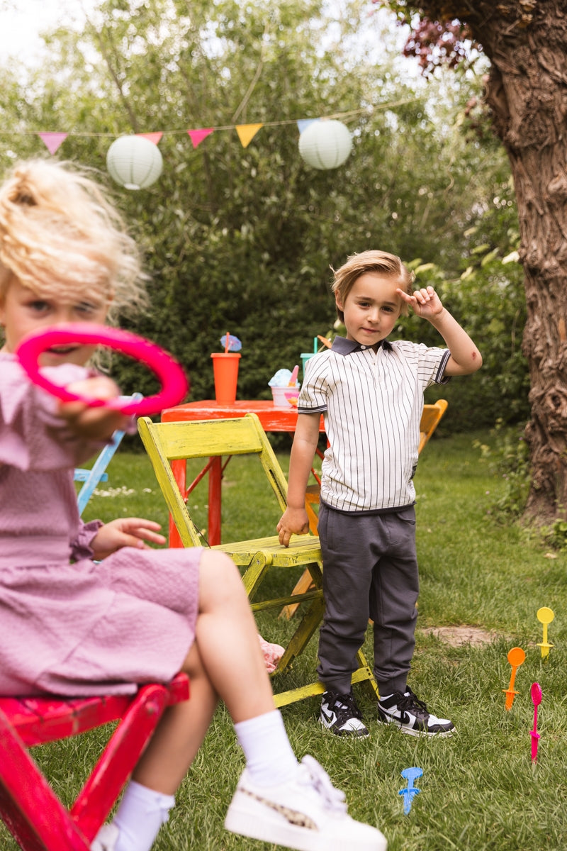 Shirt Wit gestreept | AOP White Stripe