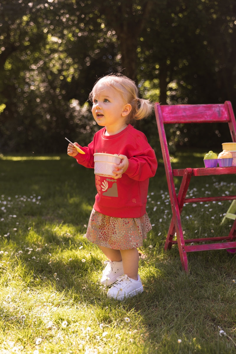 Rok Beige met stippen | AOP Multi Dot