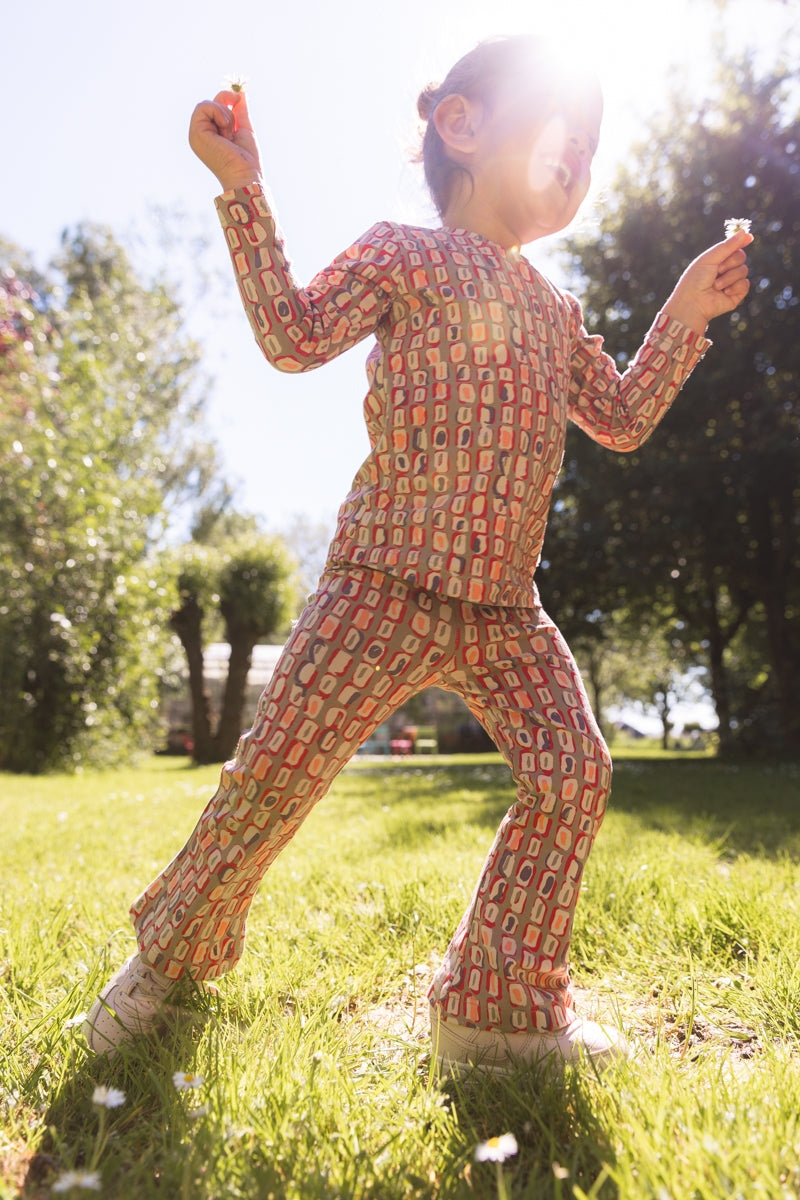 Broek Beige | AOP Sand Sketch