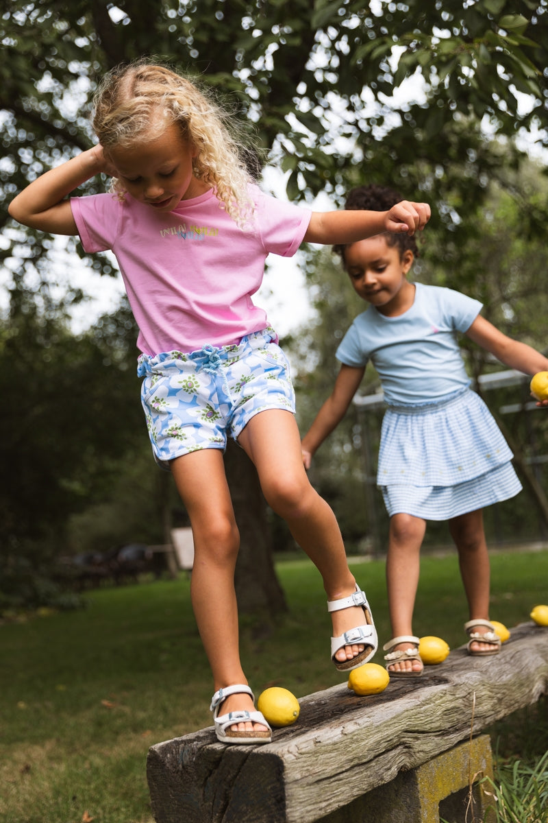 Broek Blauw | AOP Blue Flower