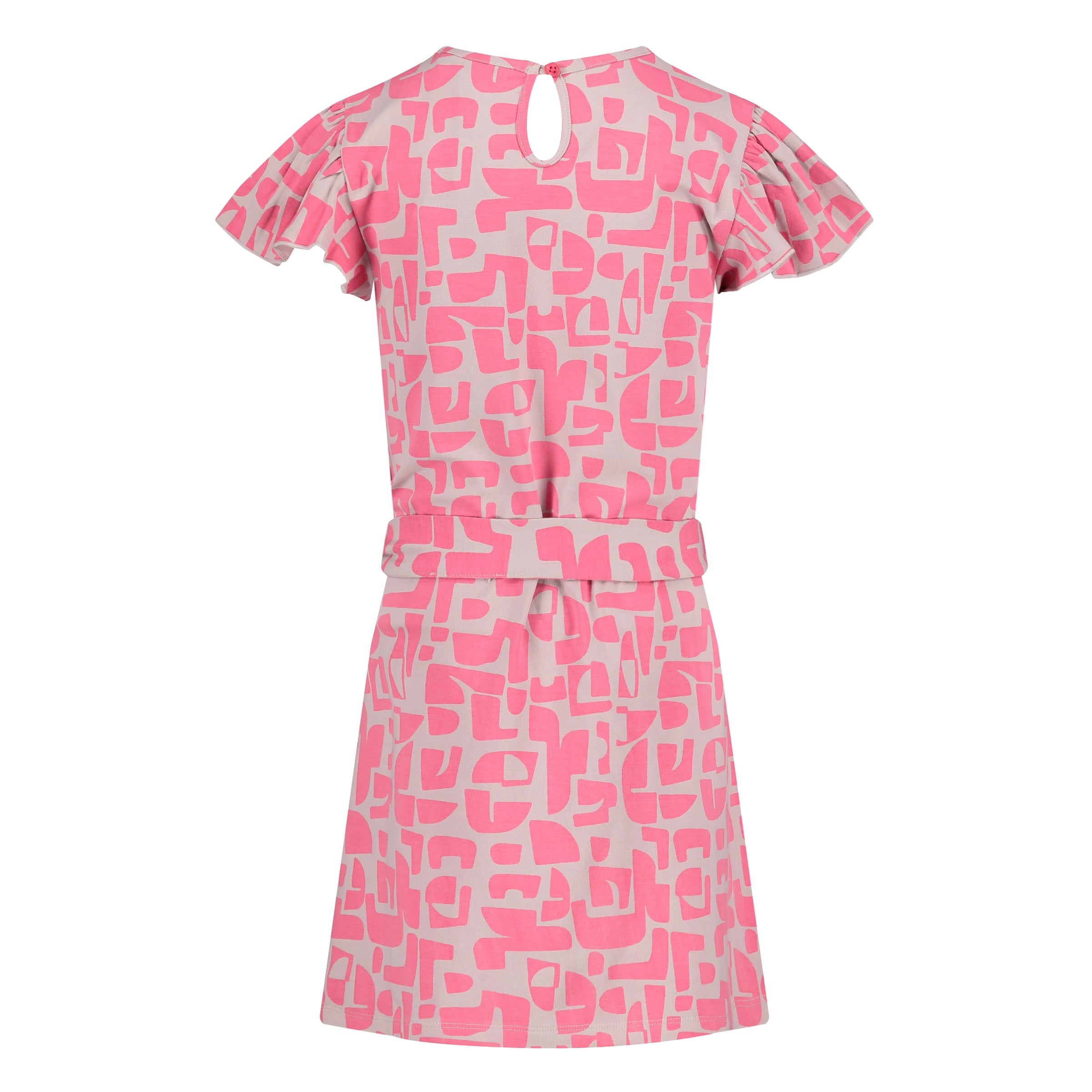 Jurk Paars | AOP Purple Graphic