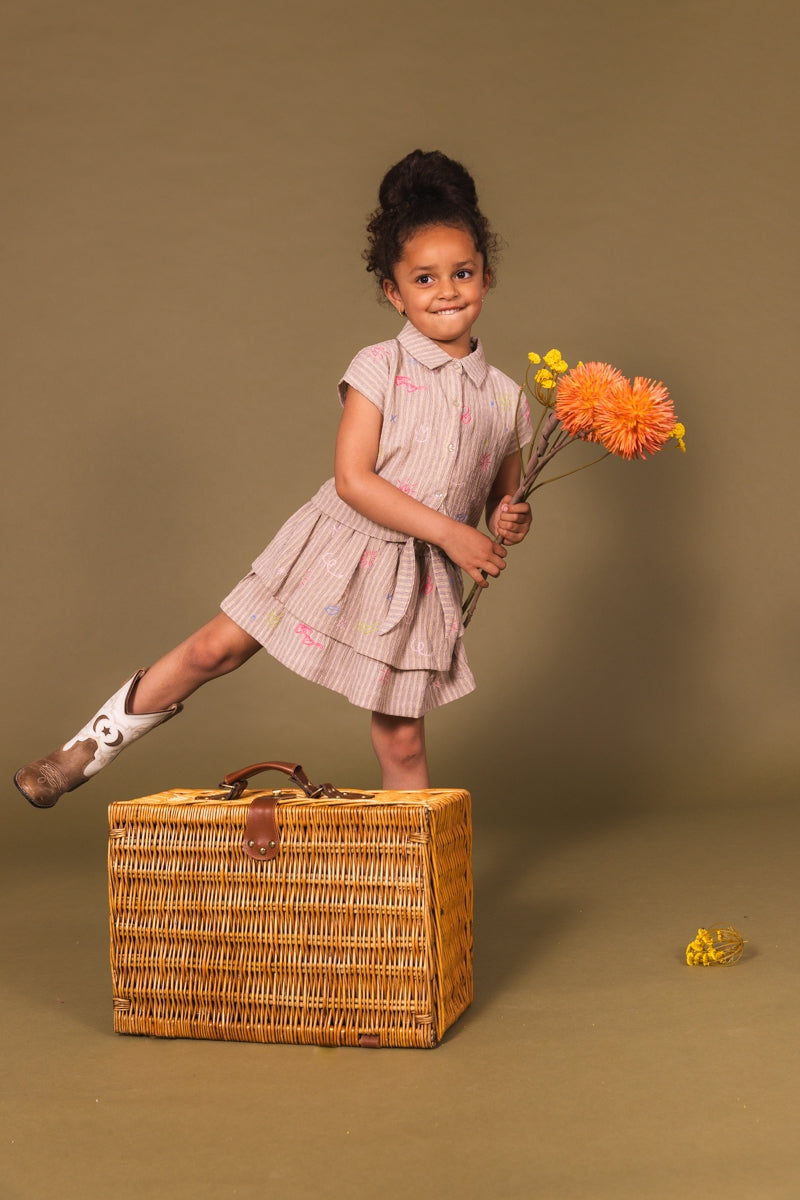 Rok Paars | AOP Purple Stripe