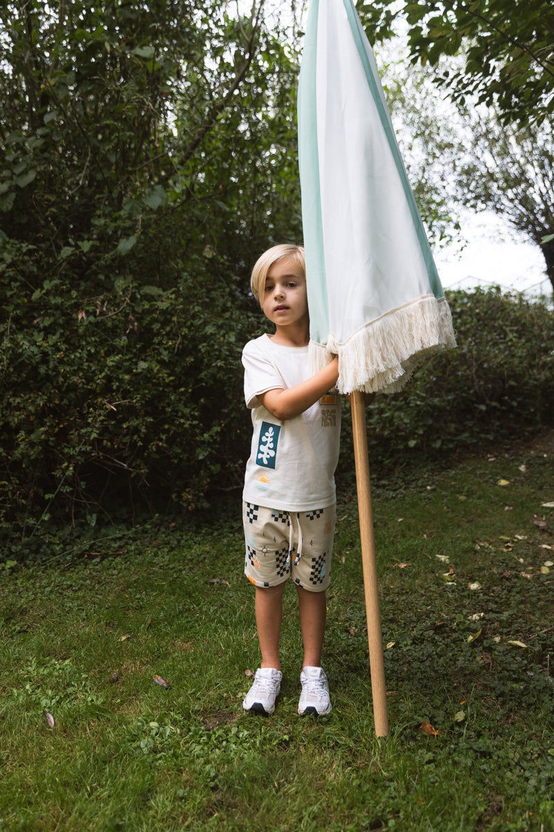 Broek Beige | AOP Sand Check