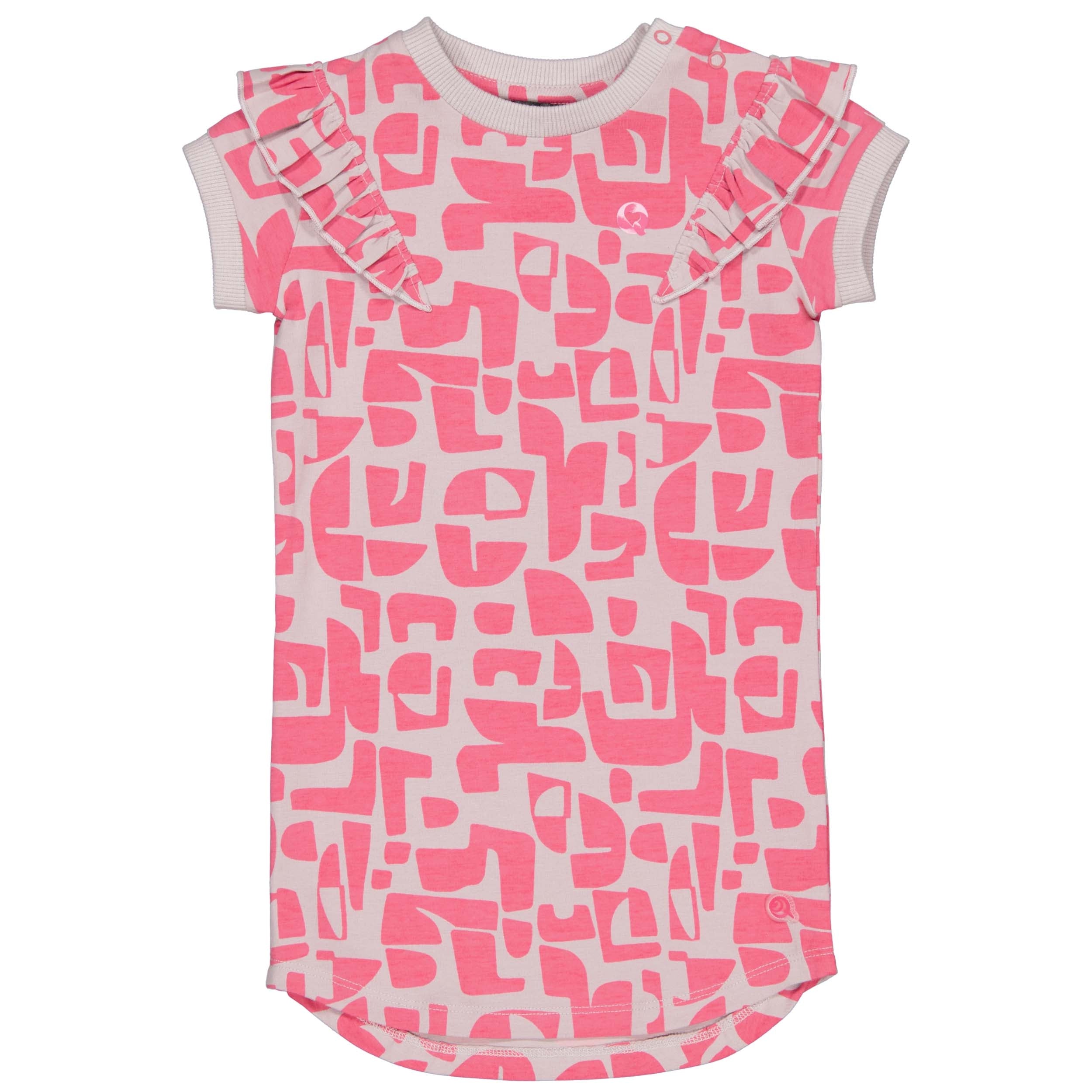 Jurk Paars | AOP Purple Graphic