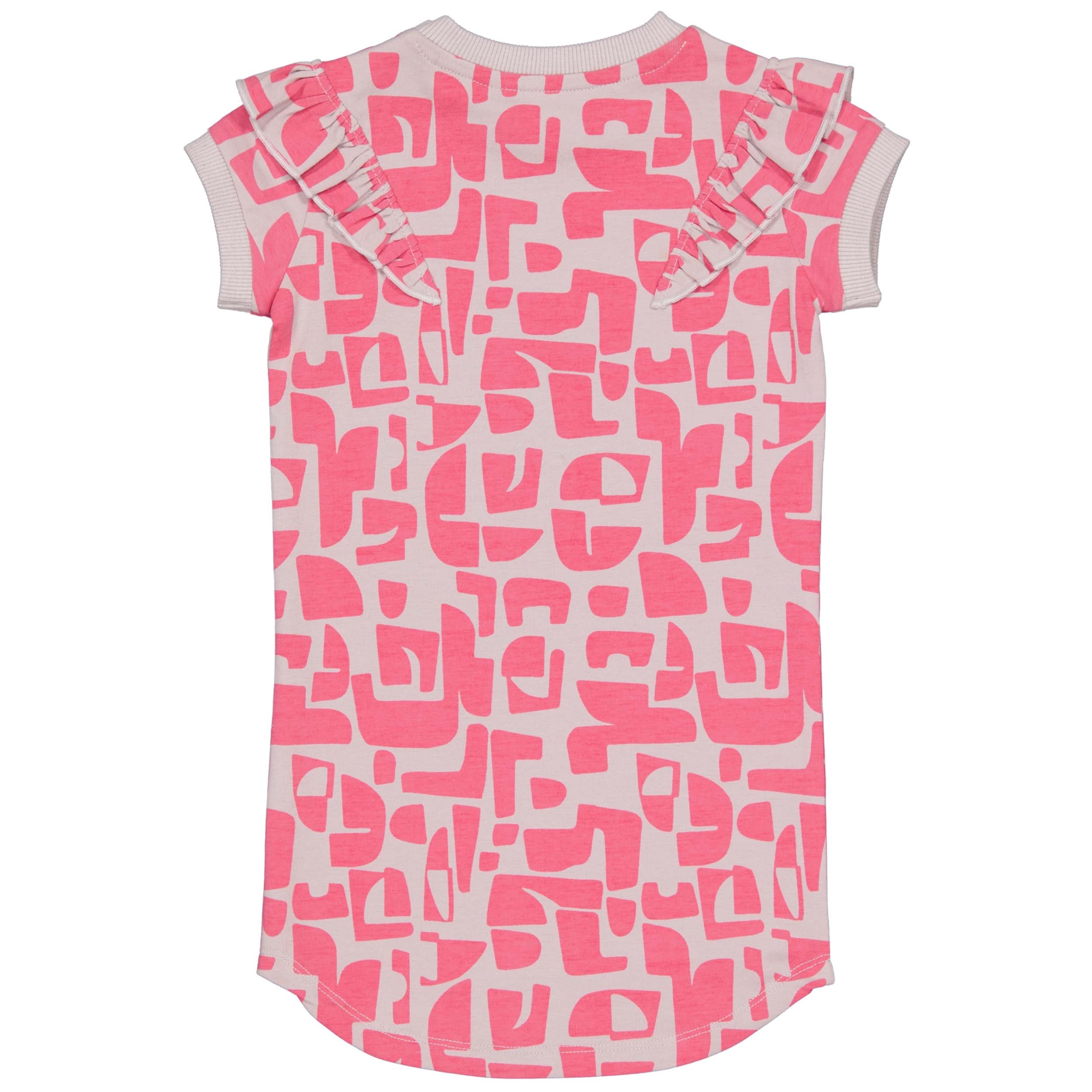 Jurk Paars | AOP Purple Graphic