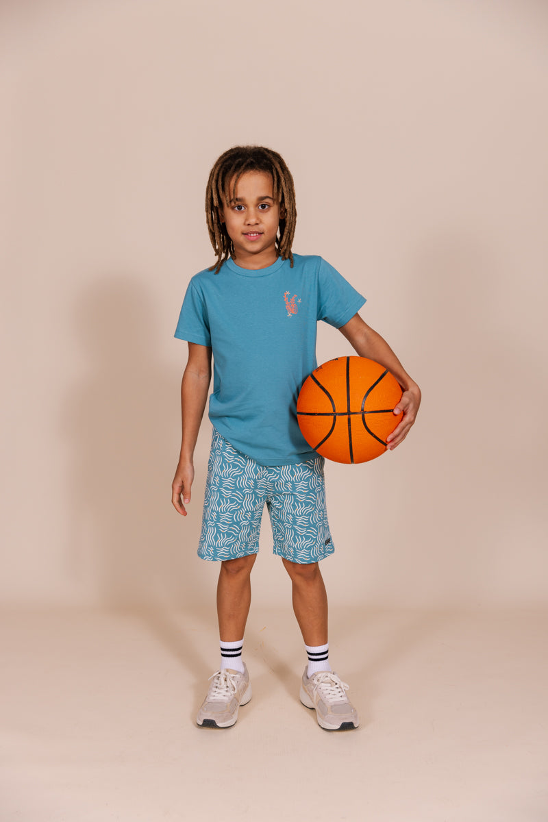 Shirt Wit en Blauw | Aqua Blue