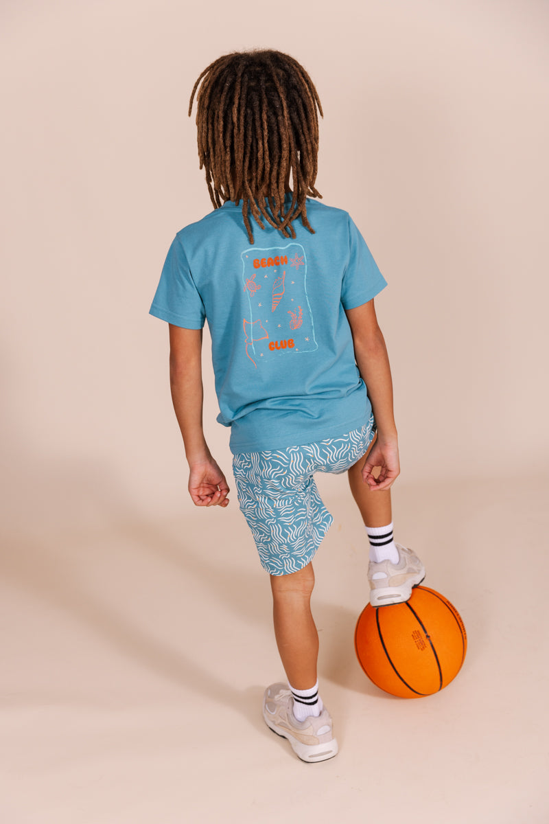 Shirt Wit en Blauw | Aqua Blue