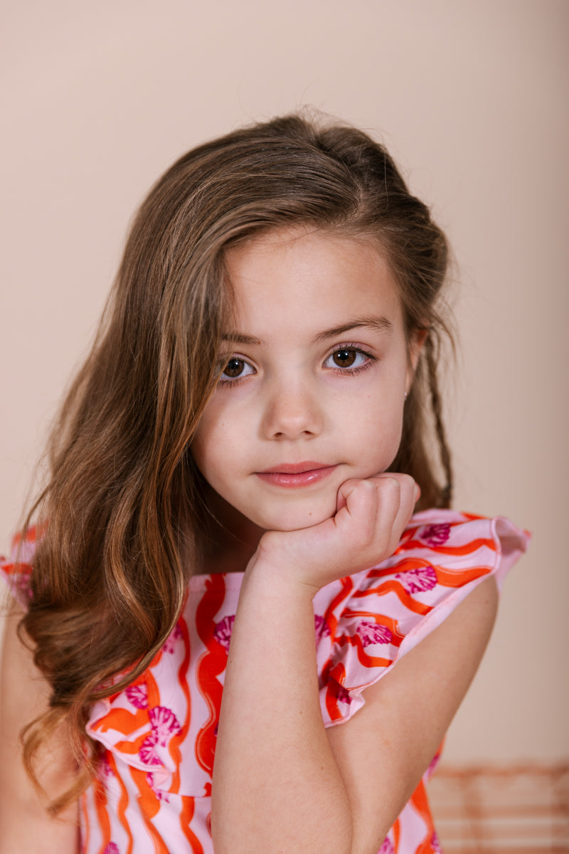 Shirt Roze | AOP Pink Sketch