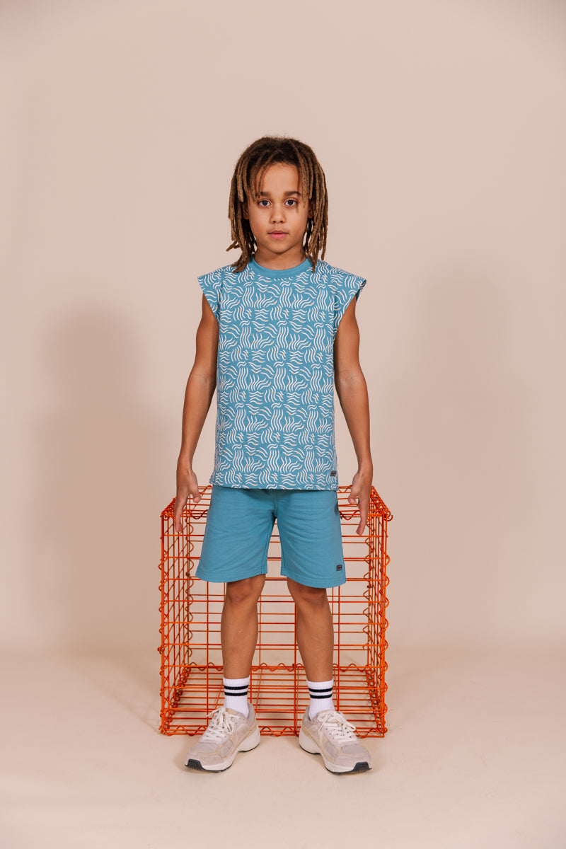 Broek Oranje en Blauw | Aqua Blue