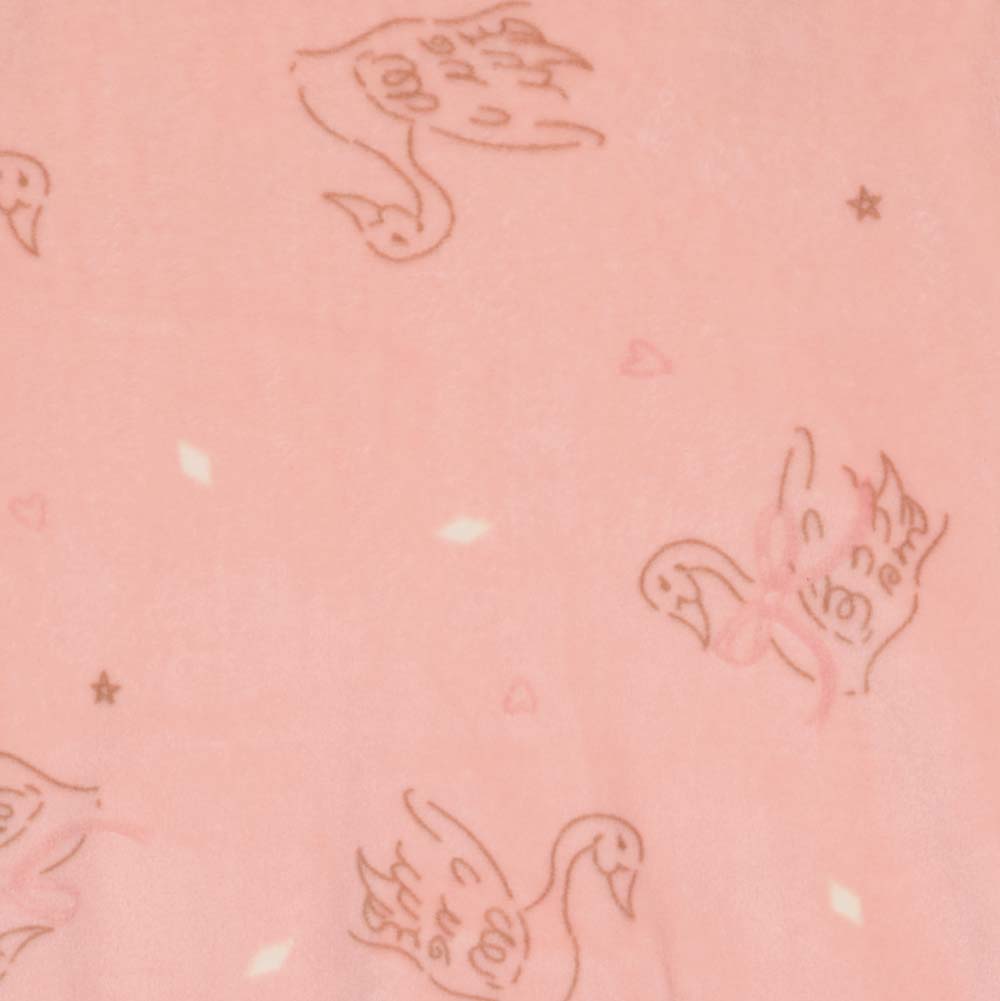 Pyjama roze met zwanenprint | AOP Roze dier