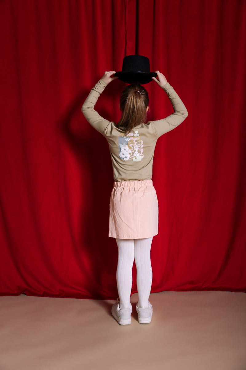 Shirt zacht groen met print | Soft Green