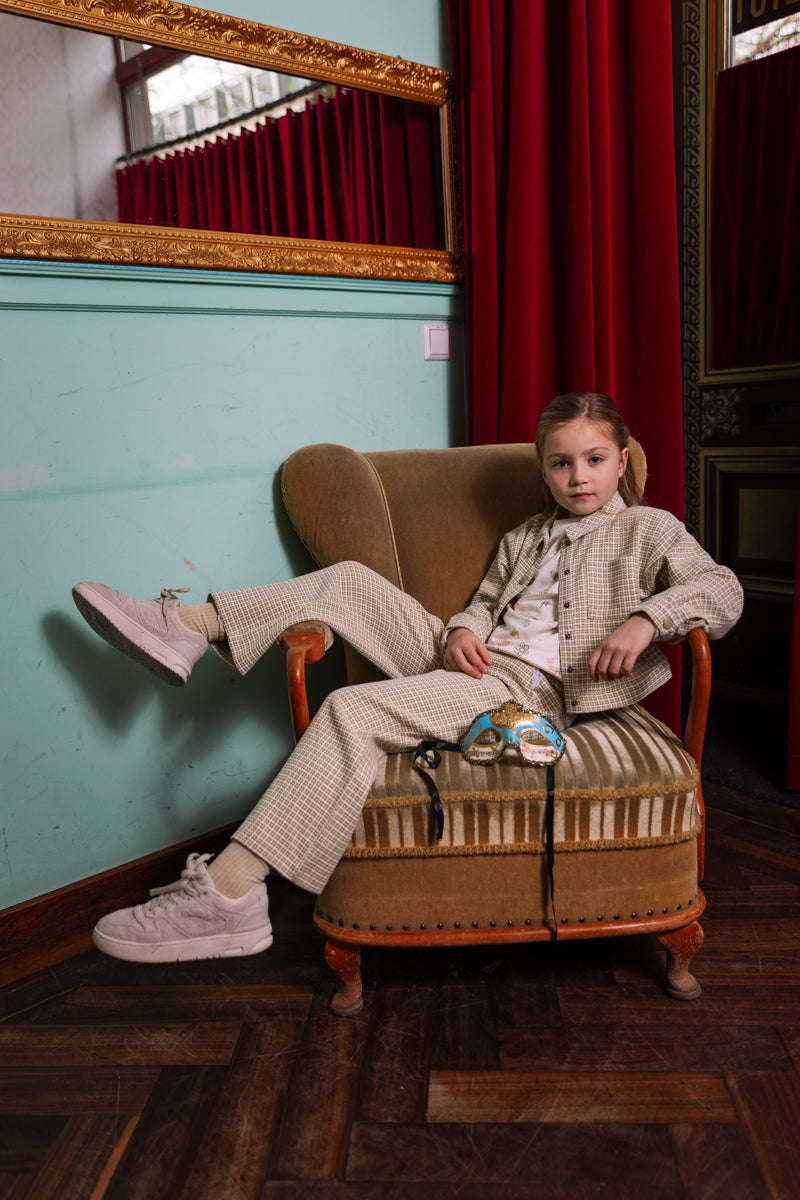 Broek met ruit | Soft Green