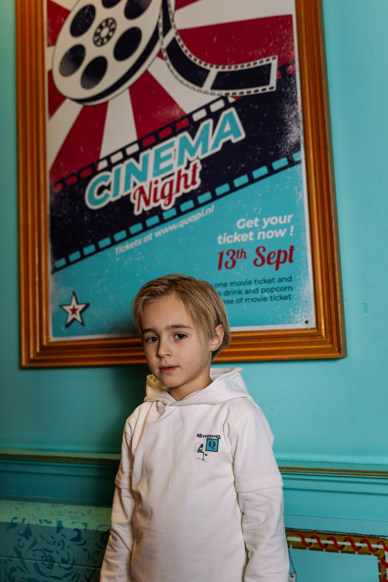 Hooded sweater ivoorwit | Ivory White