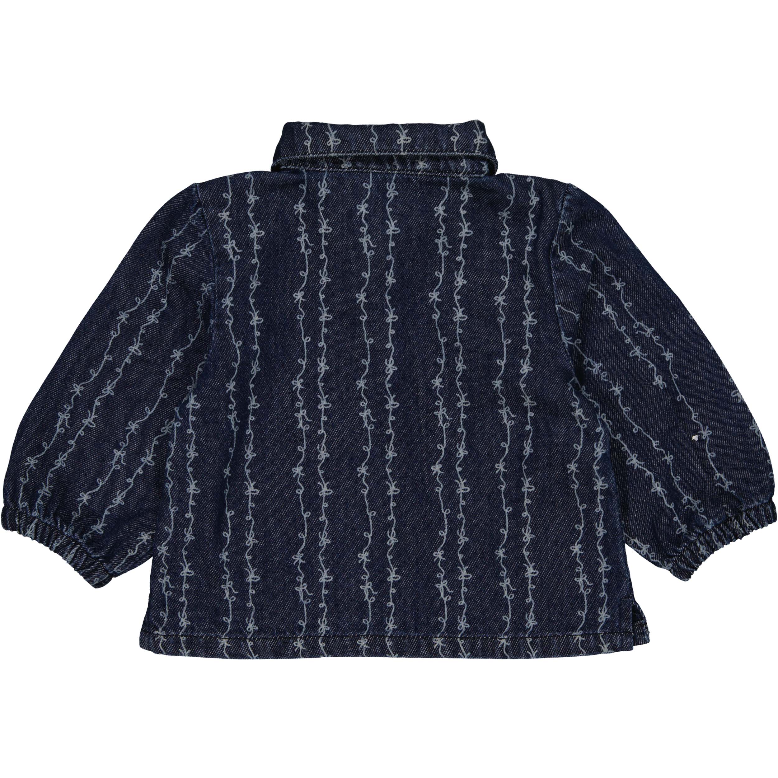 Blouse denim | AOP White Sketch