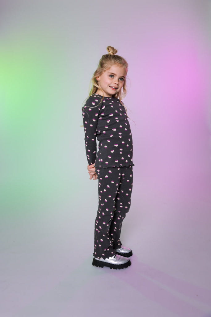 Flairbroek zwart | AOP Black Animal Pants