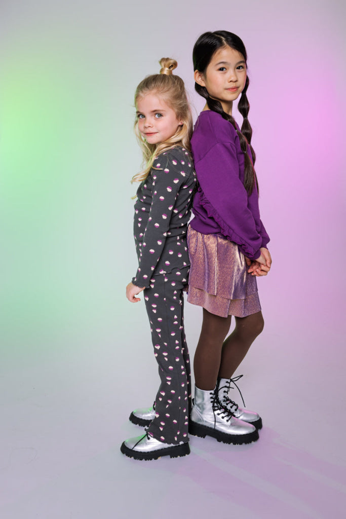 Flairbroek zwart | AOP Black Animal Pants