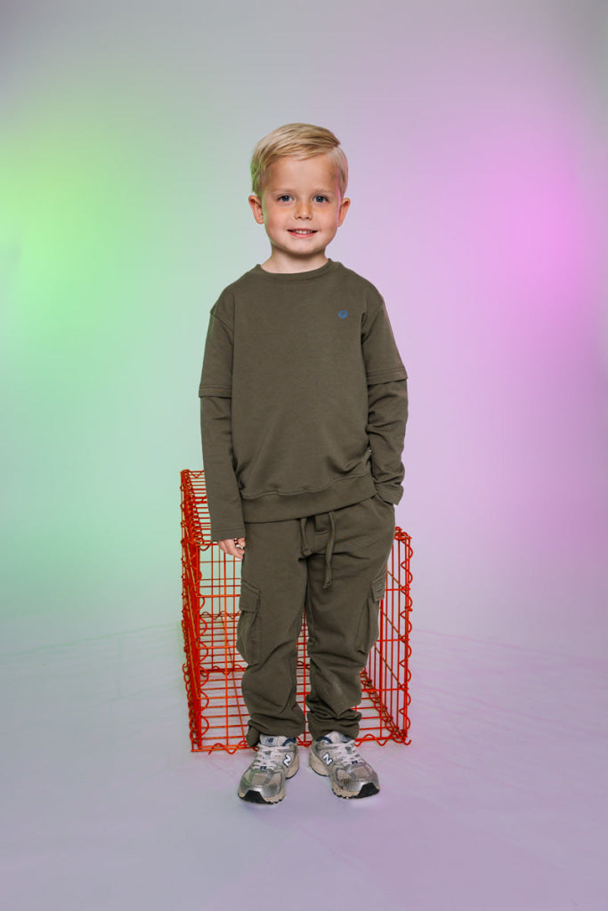 Joggingbroek grijs | Army Green Pants