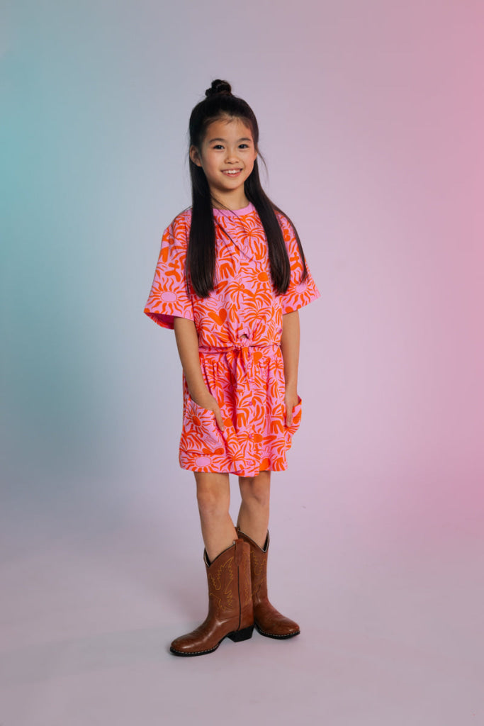 Rok Roze | AOP Pink Blush Flower Skirt