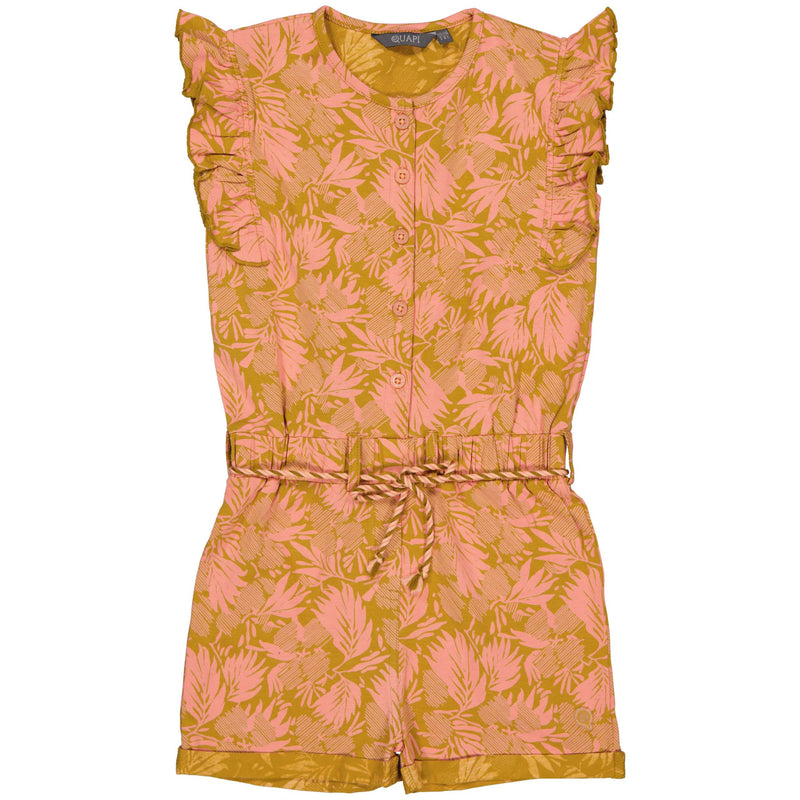 Playsuit | AOP Pink Leaves