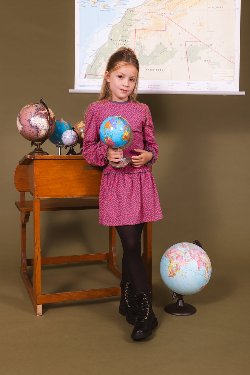 DRESS | AOP Hot Pink Dot