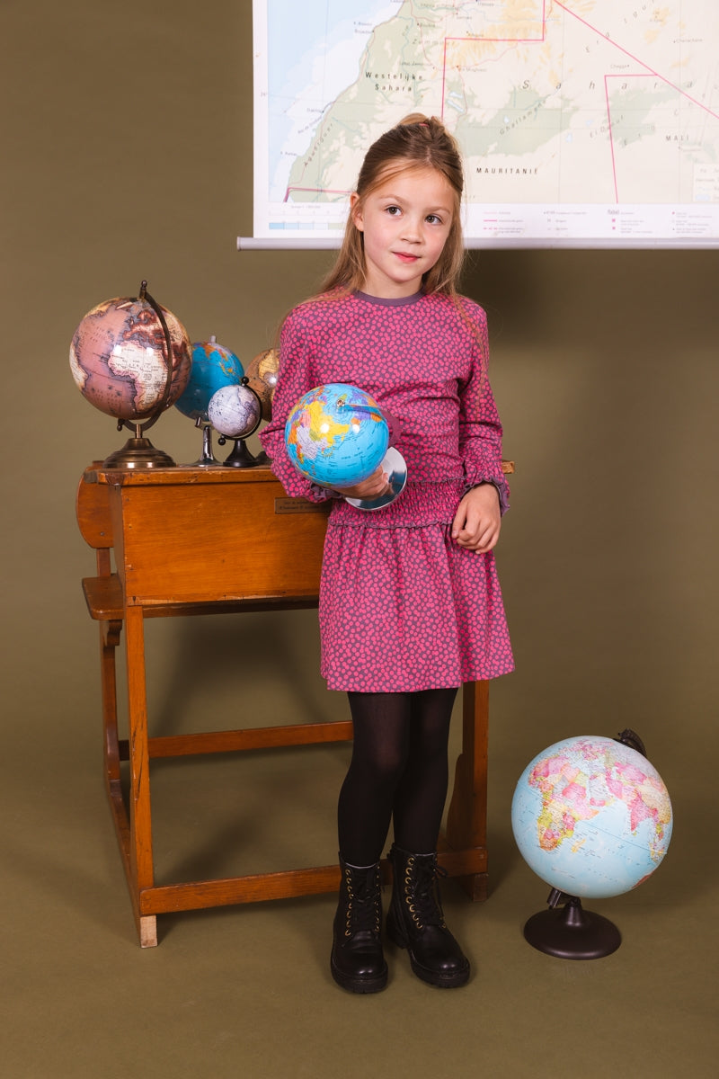 DRESS | AOP Hot Pink Dot