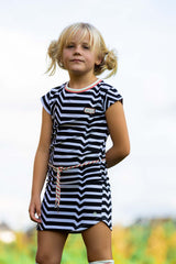 DRESS | AOP Black Stripe