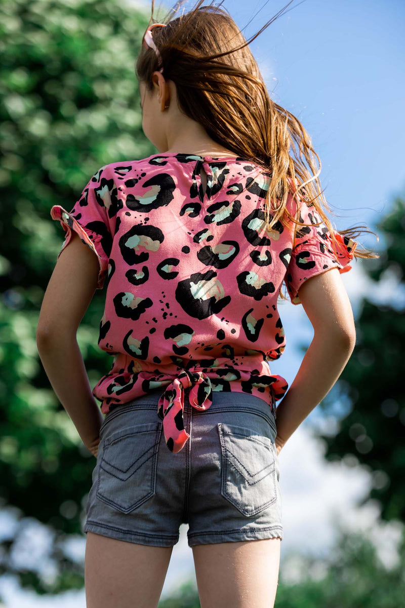 BLOUSE | AOP Pink Animal