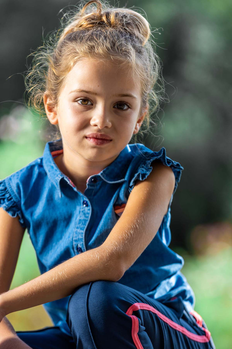 BLOUSE | Blue Denim