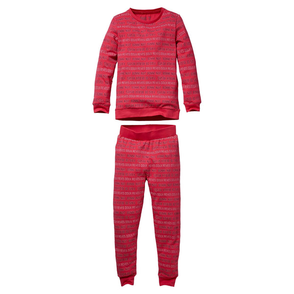 PYJAMA | AOP Pink Text