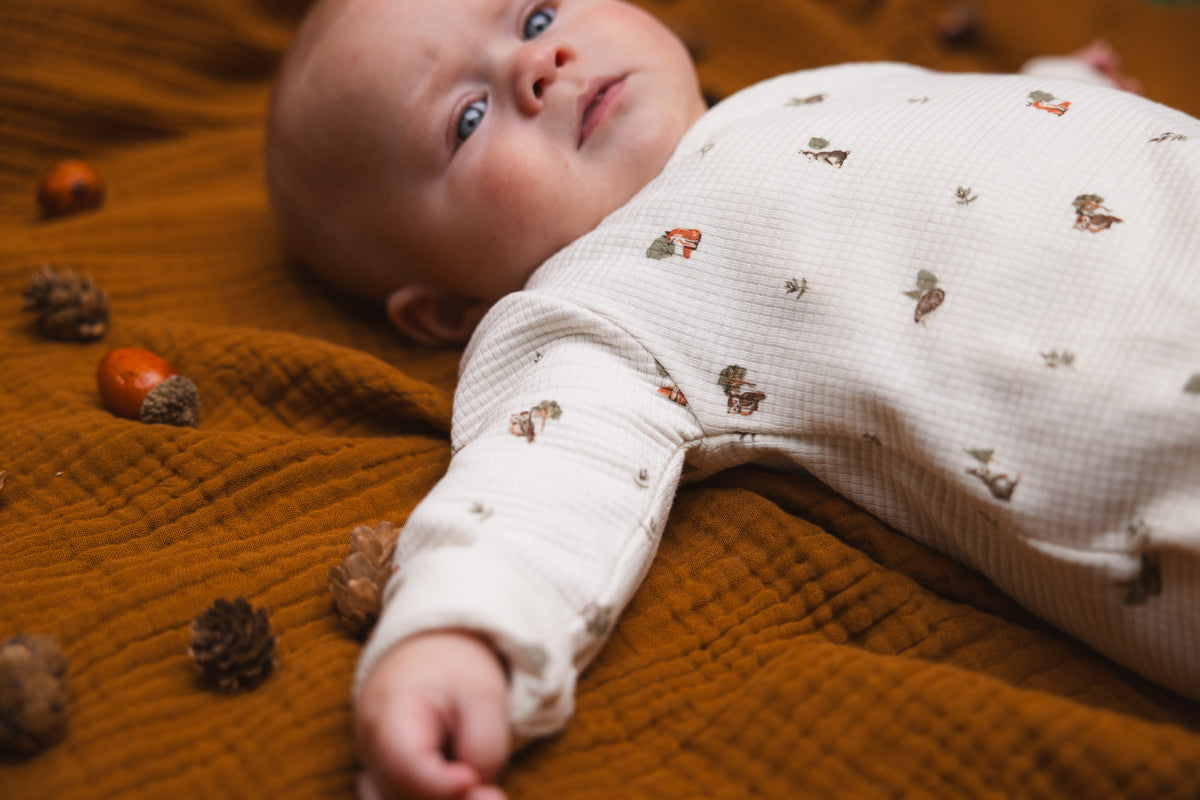 Playsuit met dierenprint | AOP Green Sketch