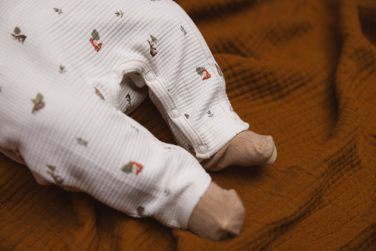 Playsuit met dierenprint | AOP Green Sketch