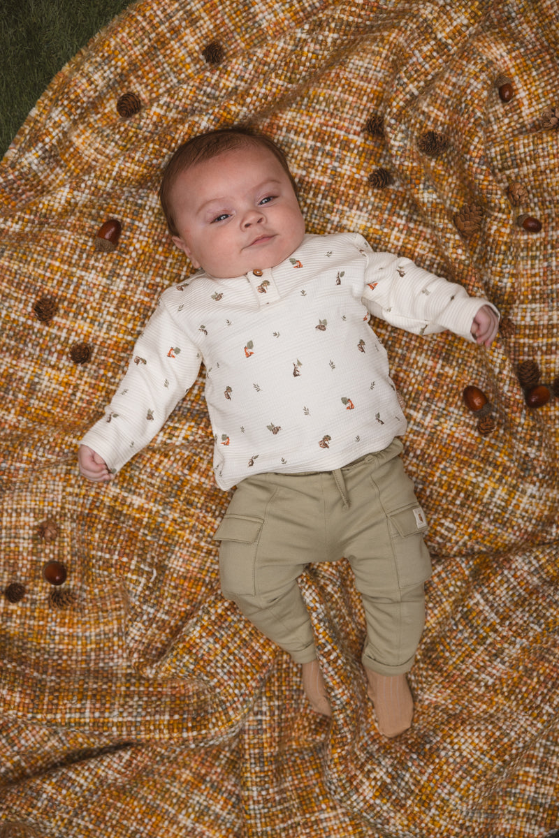 Shirt met dierenprint | AOP Green Sketch