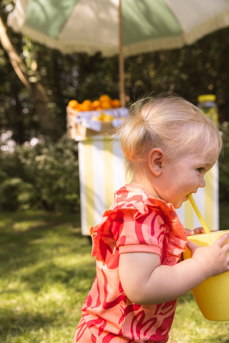 DRESS | AOP Orange Flower