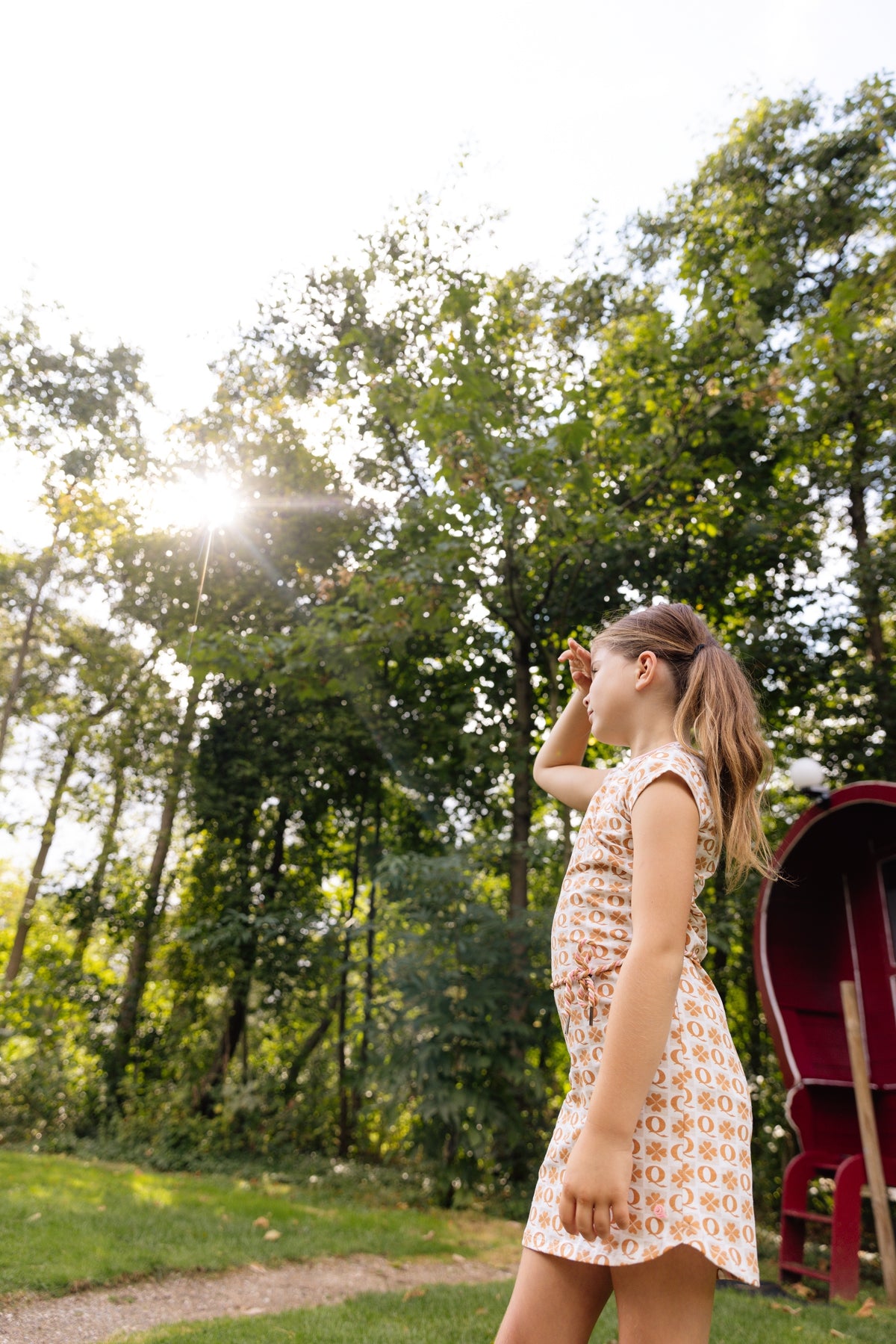 DRESS | AOP Green Graphic