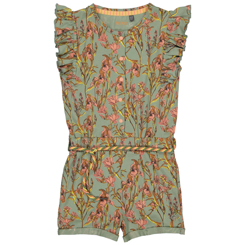 JUMPSUIT | AOP Green Flower