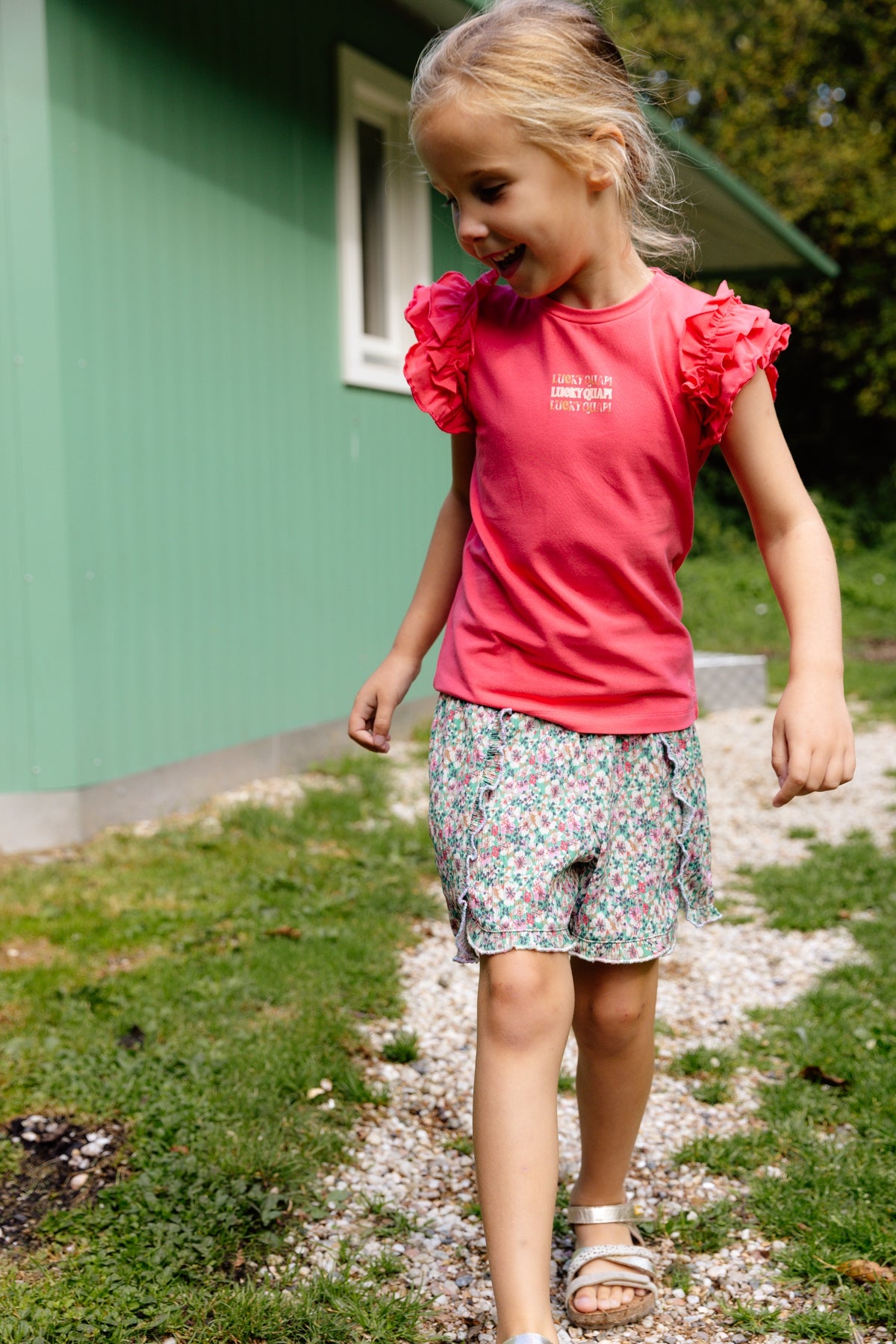SHORTS | AOP Groene Bloem