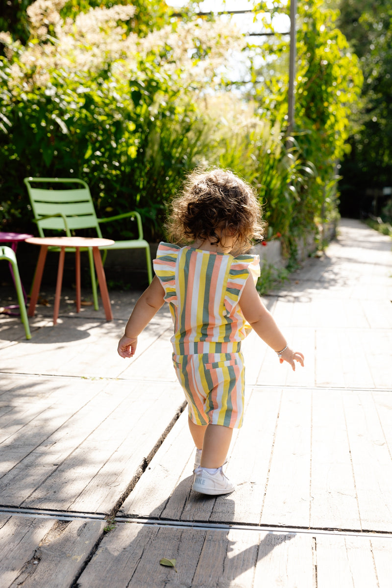 PLAYSUIT | AOP Multi Stripe