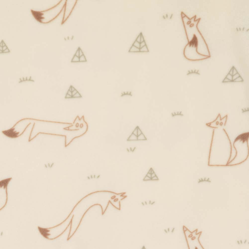 Pyjama gebroken wit met vossenprint | AOP Brown Animal