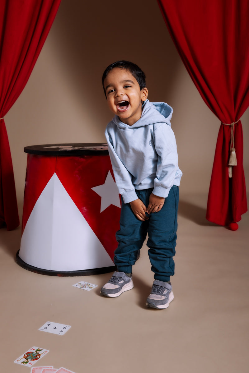 Hooded sweater lichtblauw | Light Blue