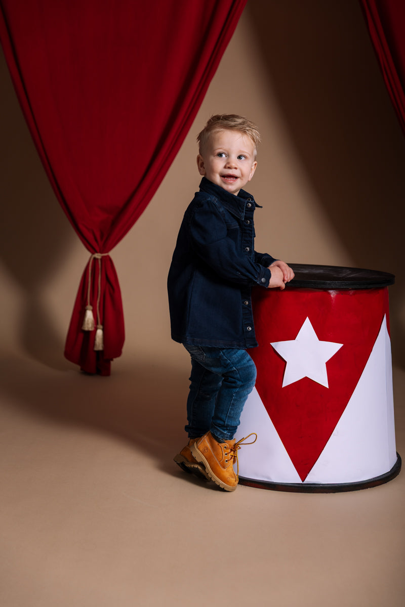 Blouse donkerblauw denim | Dark Blue Denim