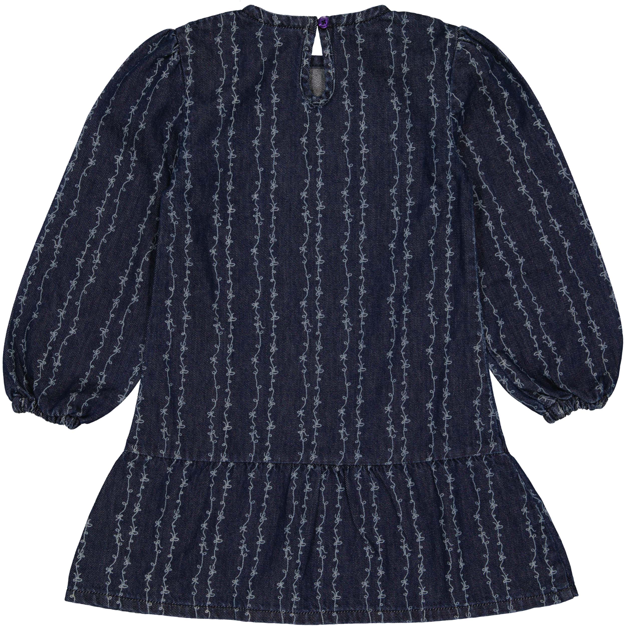 Jurk denim | AOP White Sketch