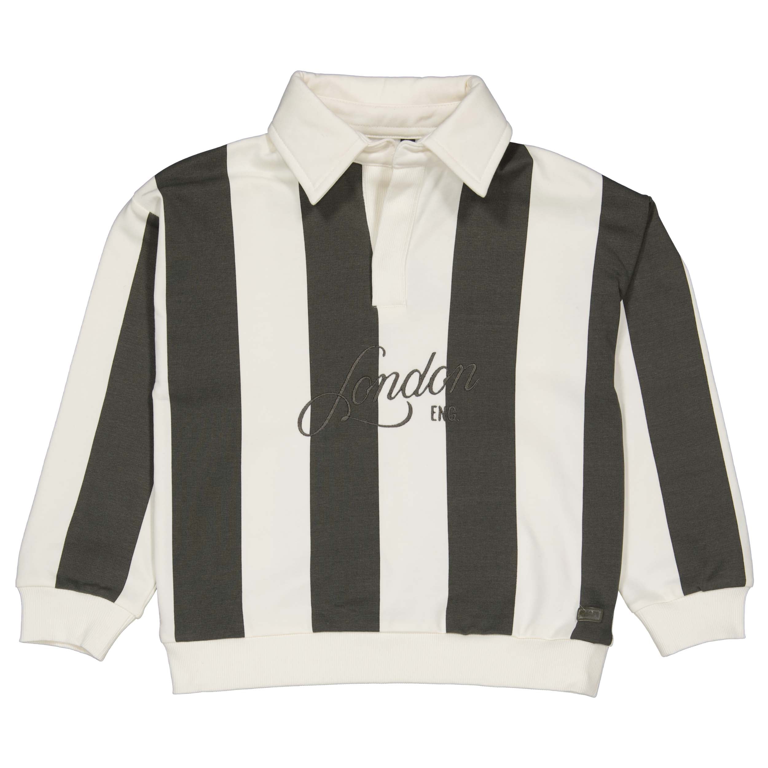 Sweater gestreept | AOP Dark Green Stripe