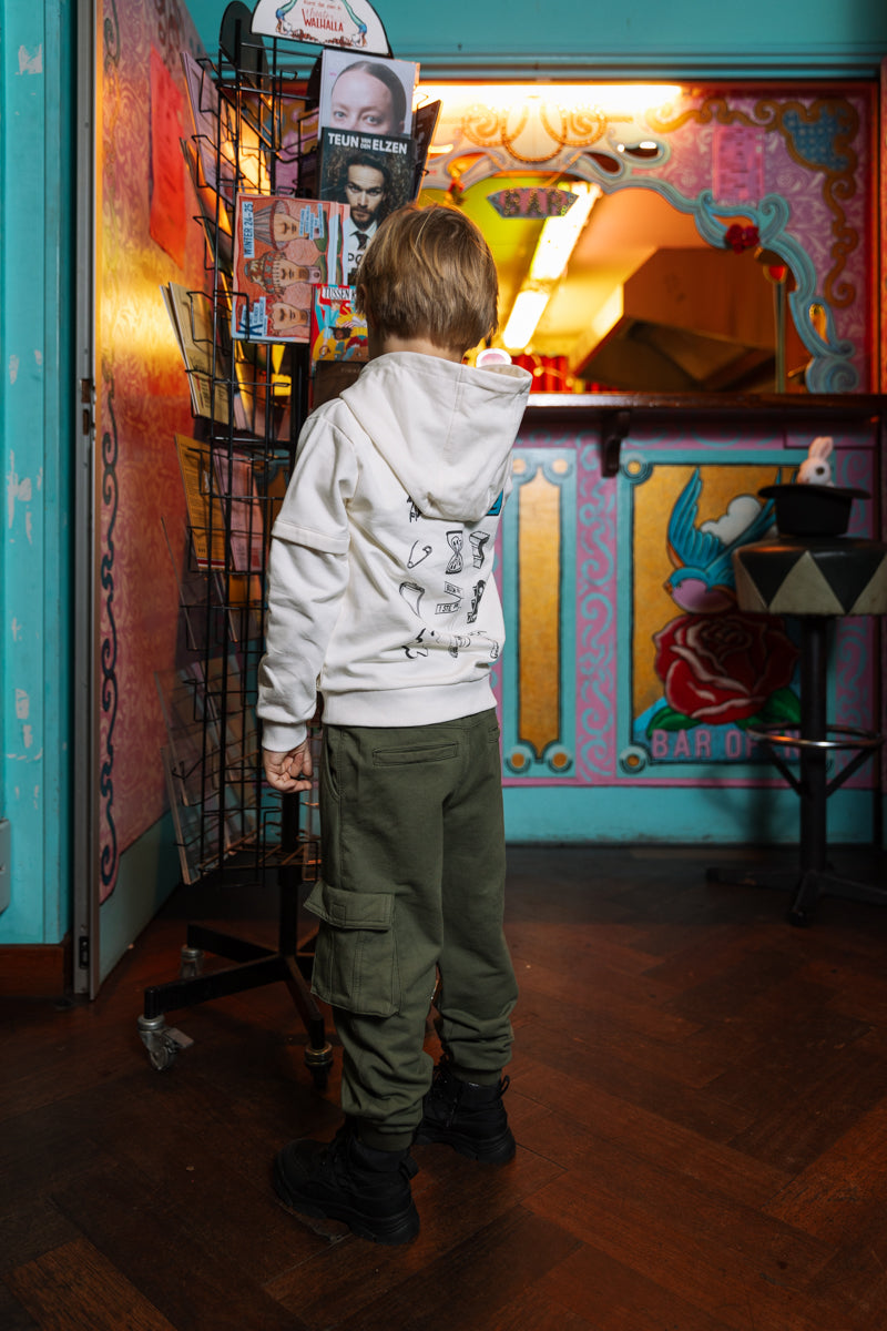 Hooded sweater ivoorwit | Ivory White