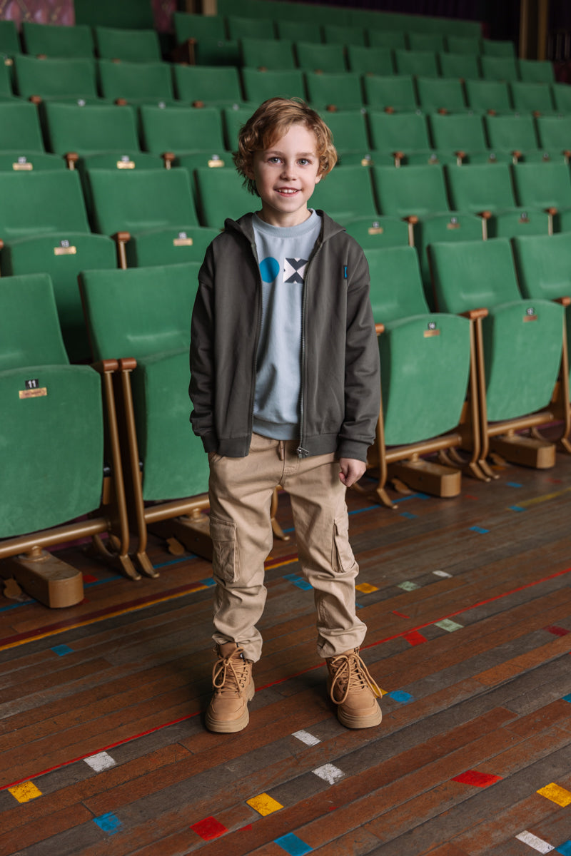 Hooded cardigan donkergrijs | Dark Grey